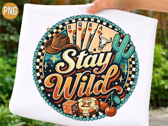 Download Stay Wild Western Cactus PNG Shirt - Premium Bundle