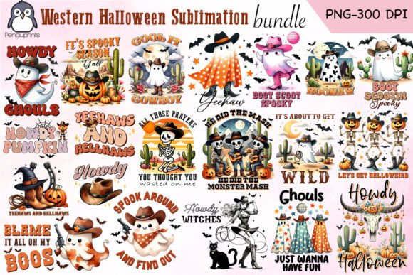Download Western Halloween Sublimation Bundle - Premium Resources