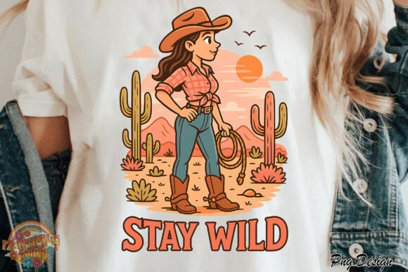 Download Cowgirl Stay Wild Western Png - Premium Resources