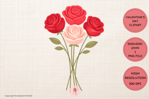 Download Rose Valentine Bouquet Clipart 16 - Valentine bouquet Collection