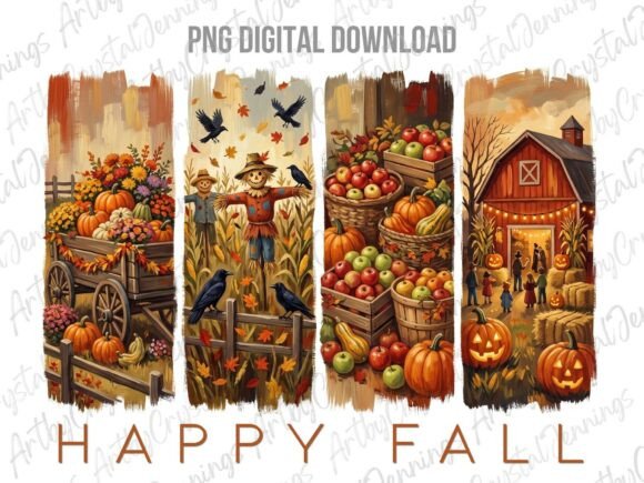 Download Happy Fall Autumn Brushstroke PNG - Happy fall Collection